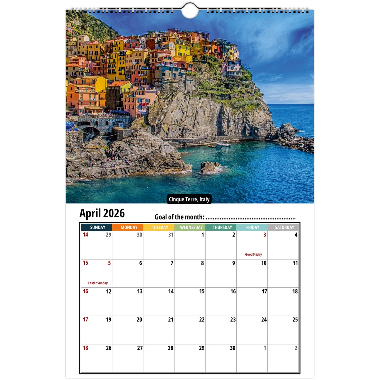 Italy Wall Calendar 2026