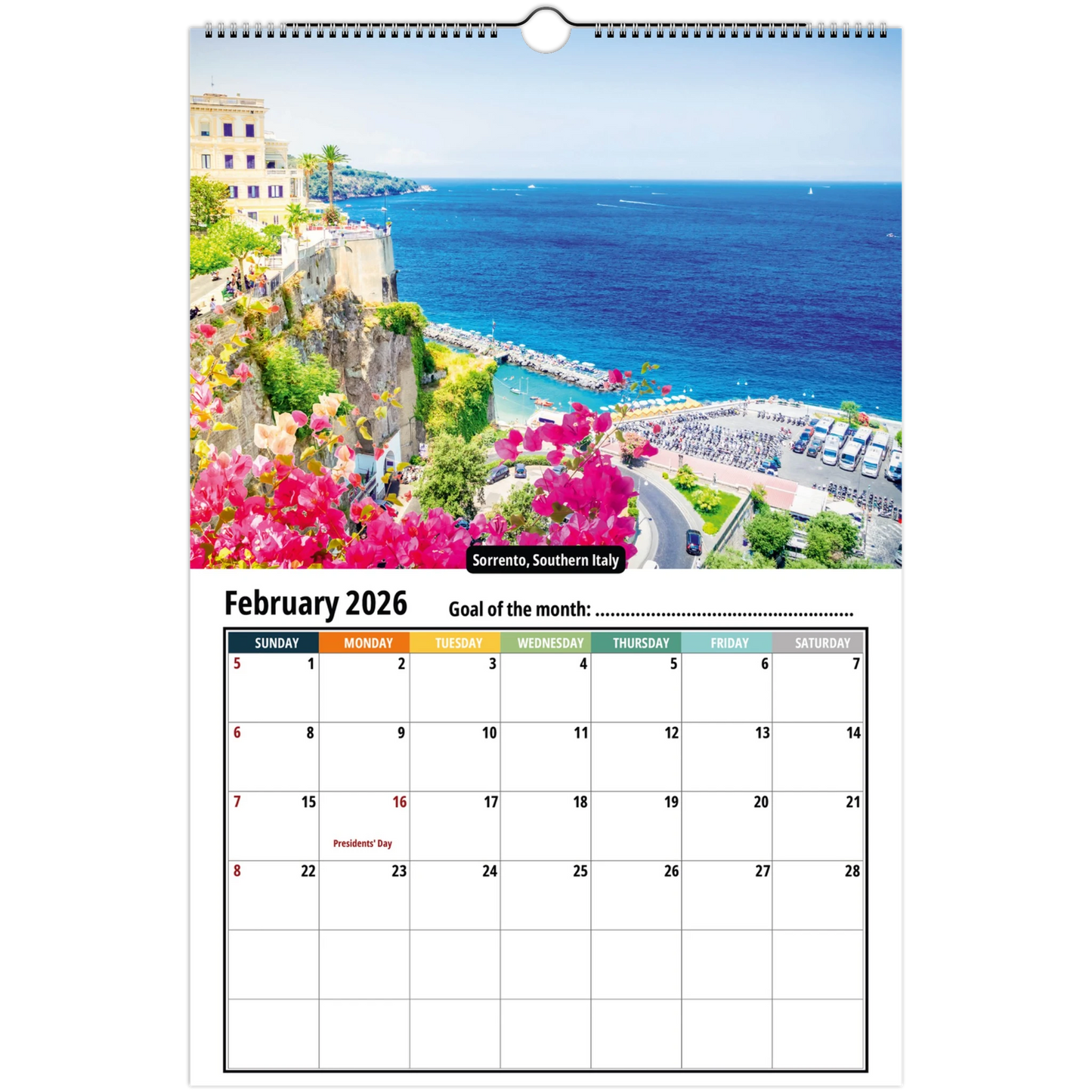 Italy Wall Calendar 2026
