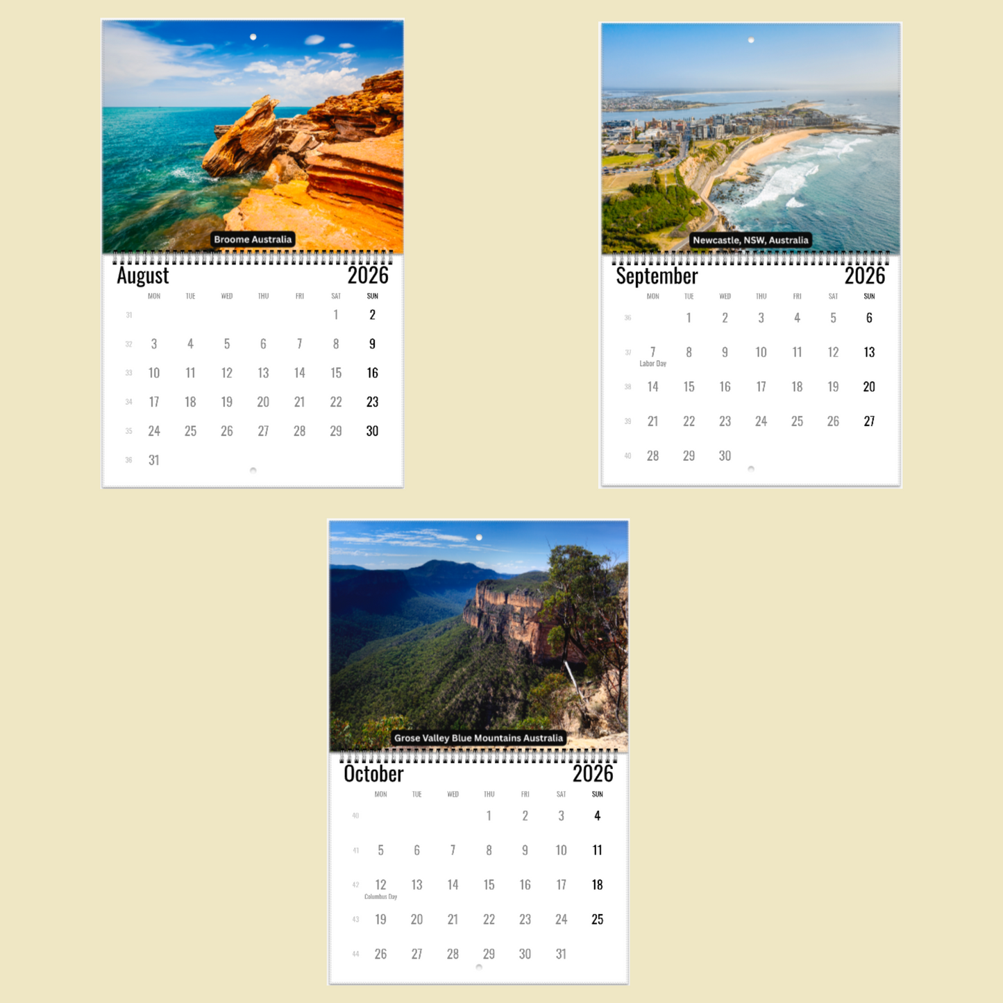 Australia Wall Calendar 2026