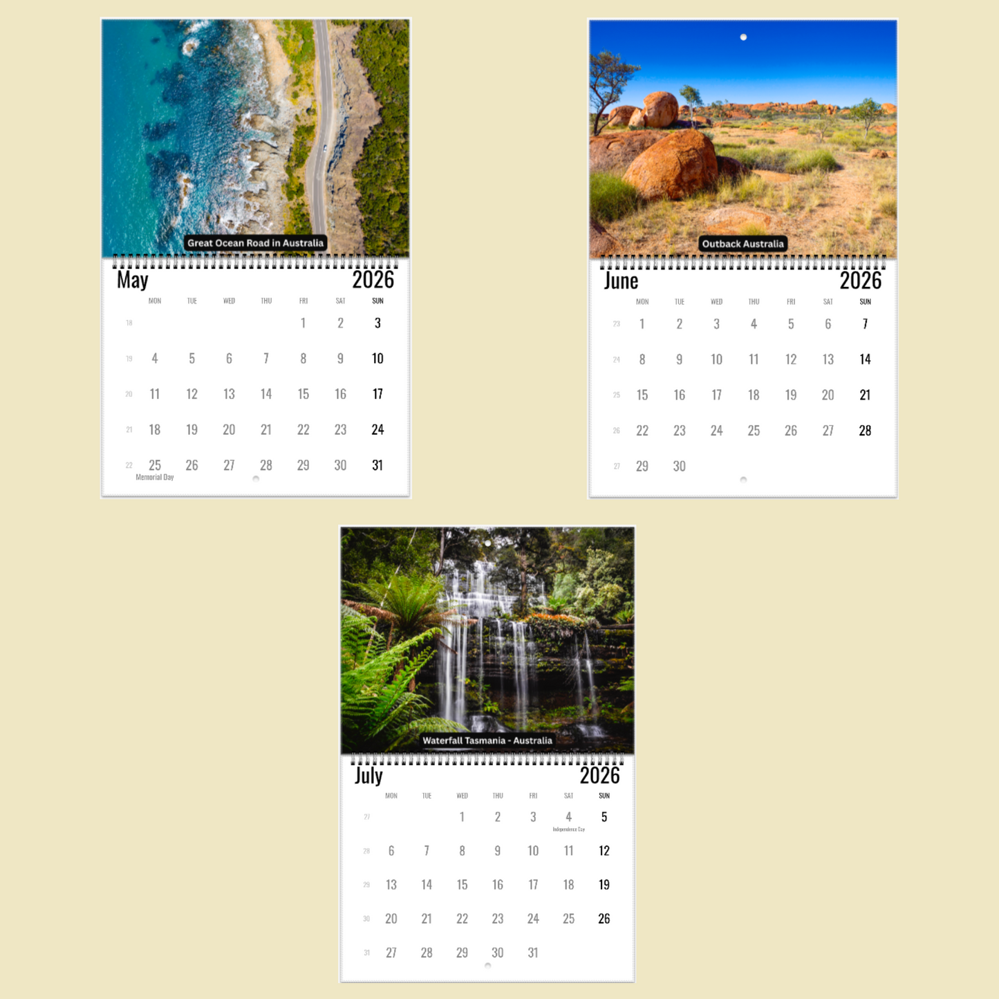 Australia Wall Calendar 2026