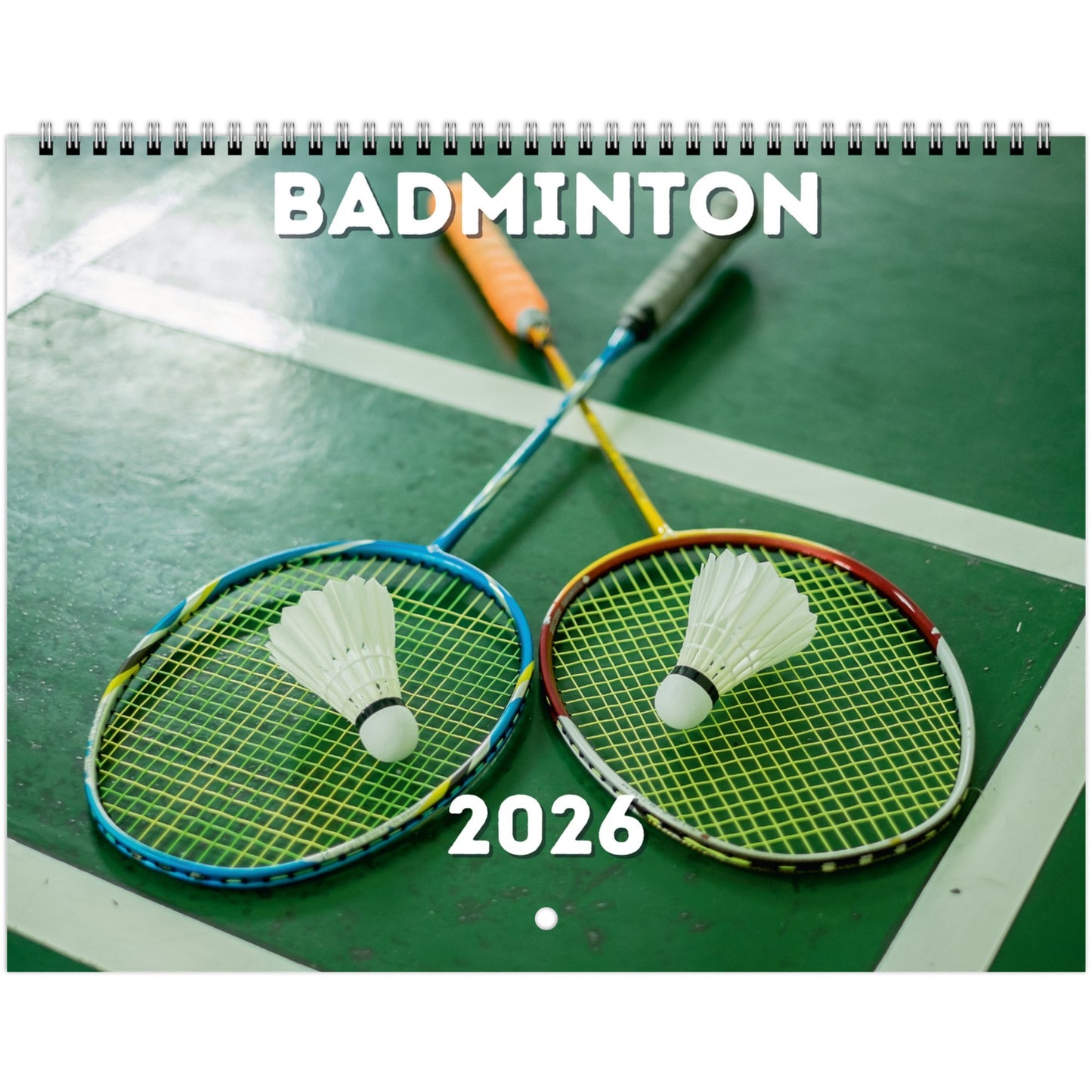 Badminton Wall Calendar 2026