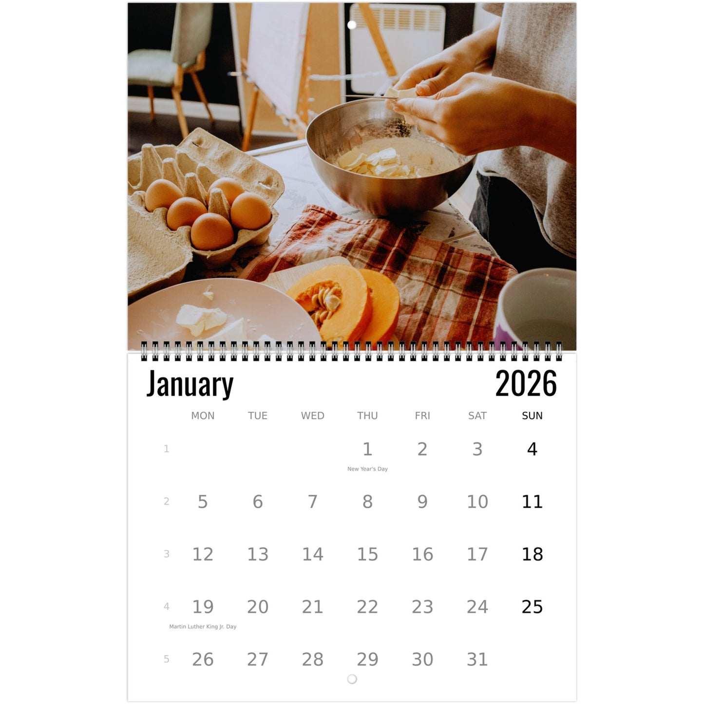 Baking Wall Calendar 2026