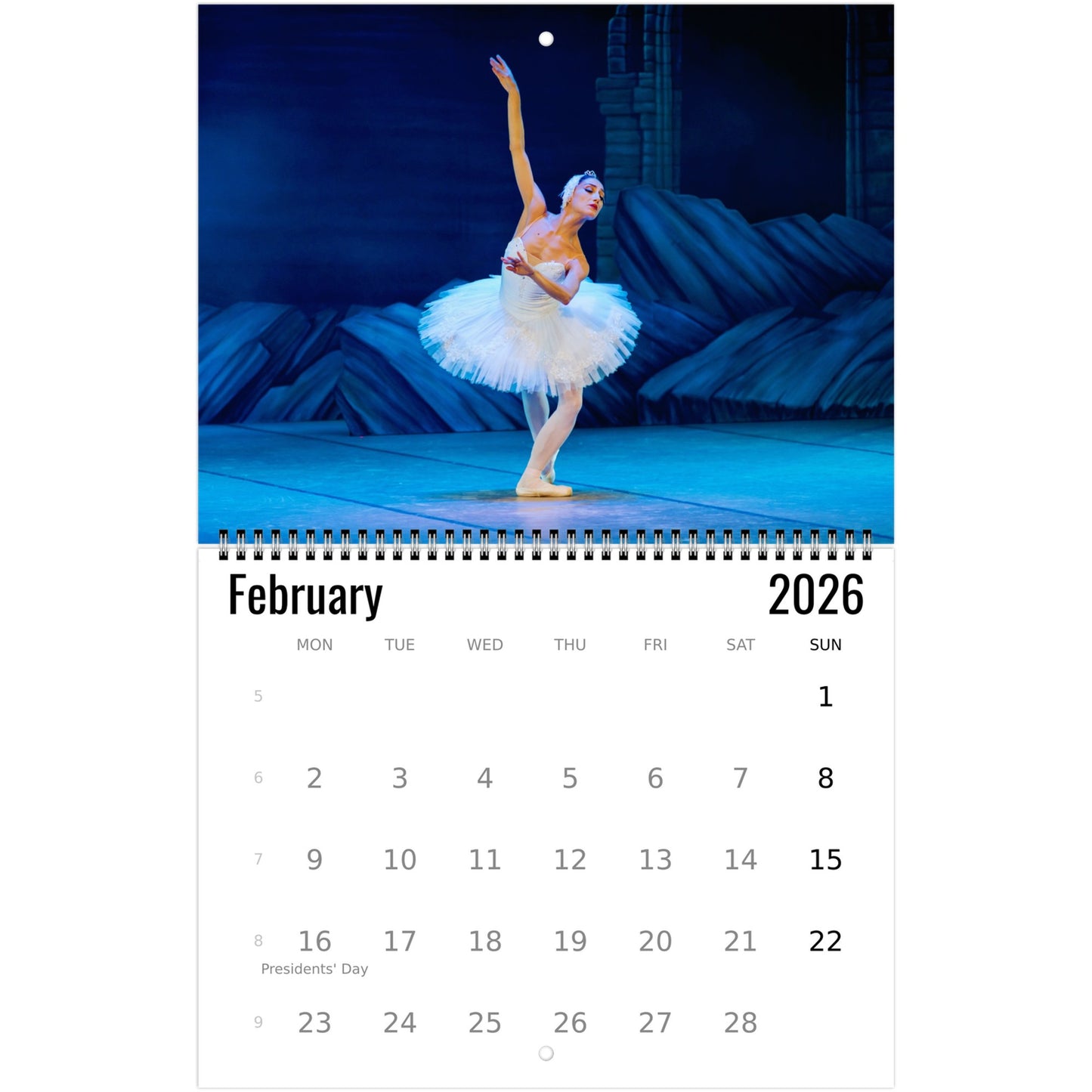 Ballet Wall Calendar 2026
