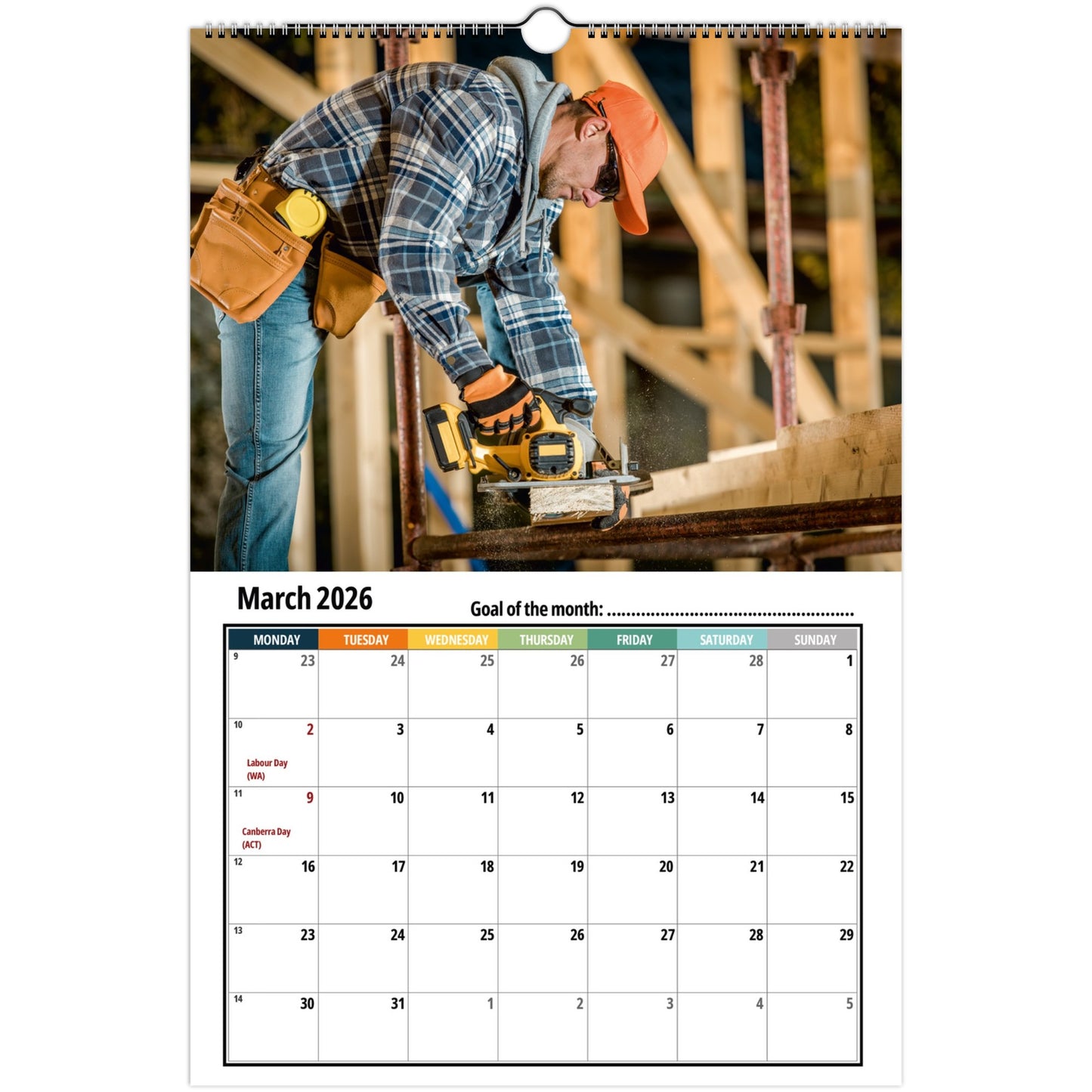 Carpenter Calendar 2026