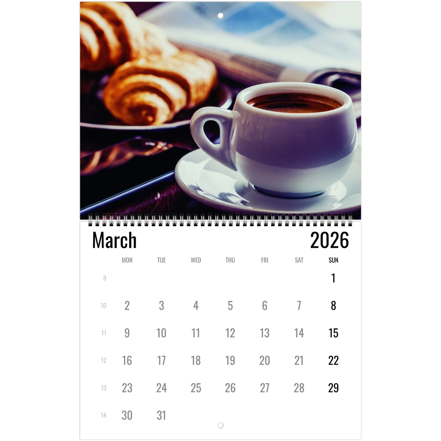 Coffee Wall Calendar 2026