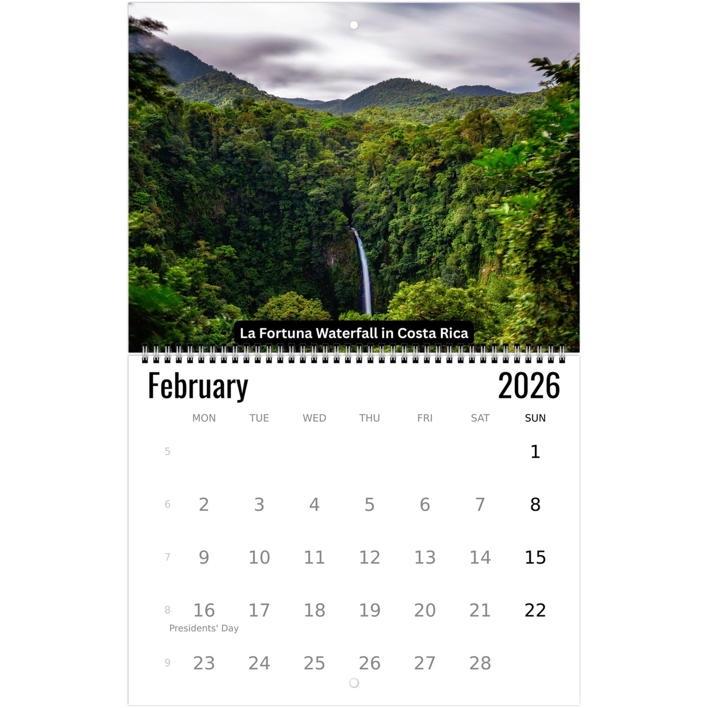 Costa Rica Wall Calendar 2026