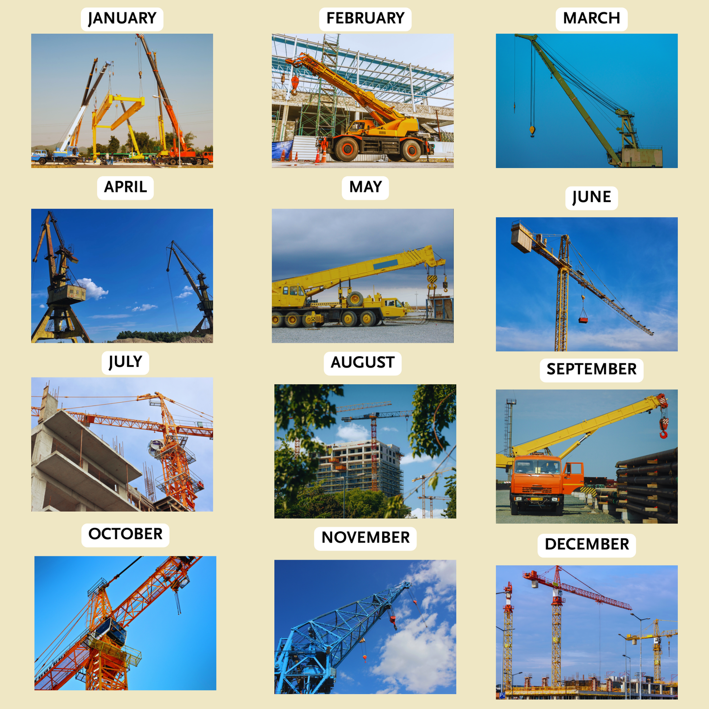 Crane Calendar 2026