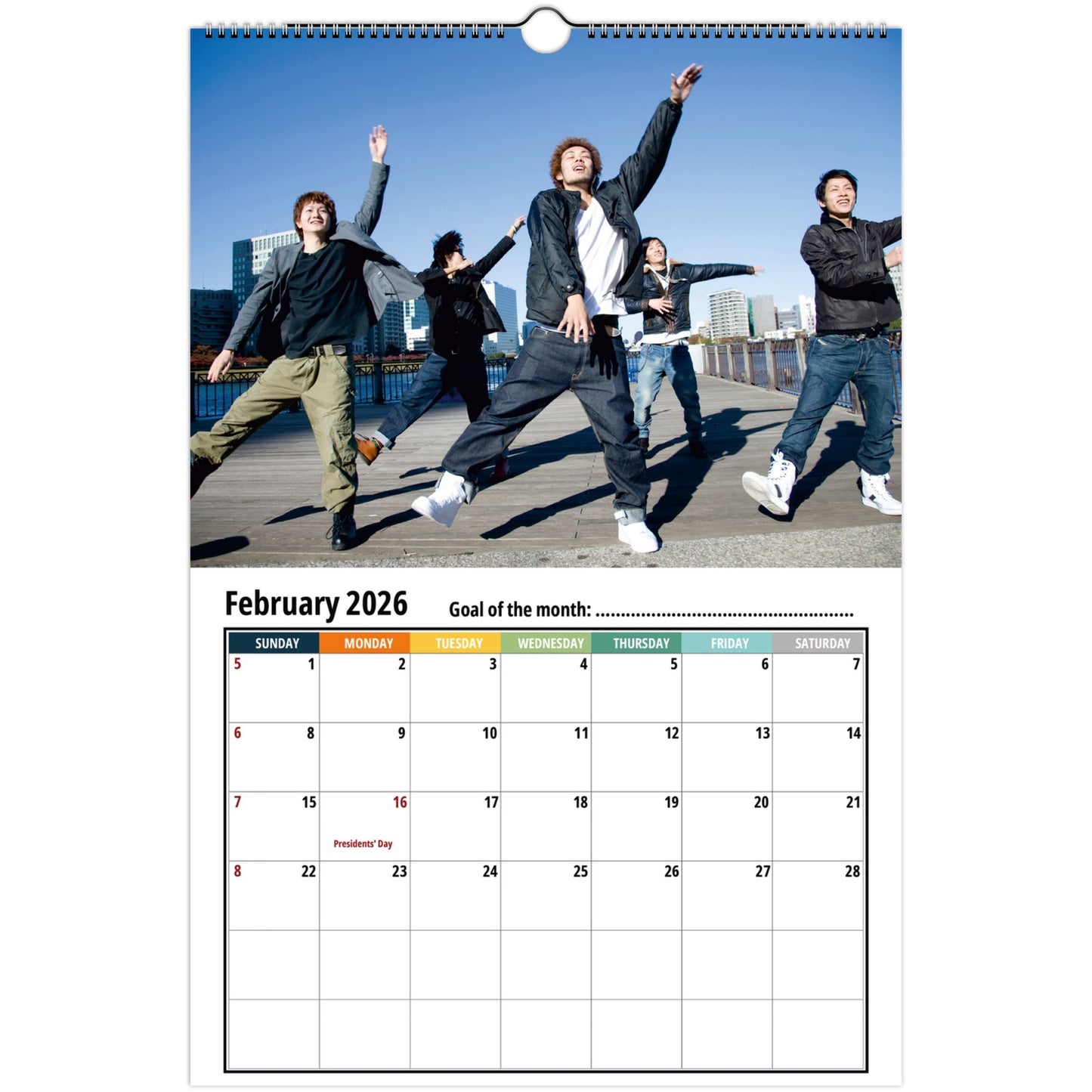 Dance Wall Calendar 2026