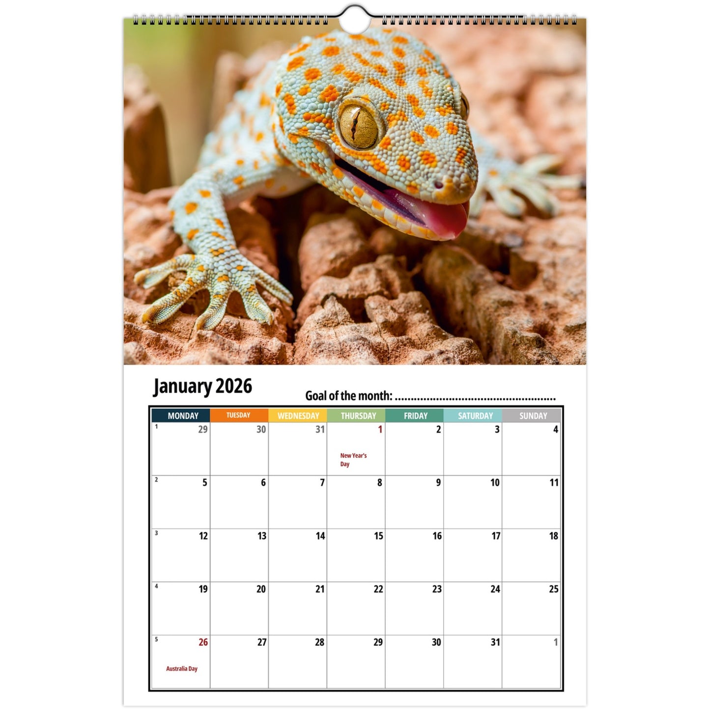 Gecko Calendar 2026