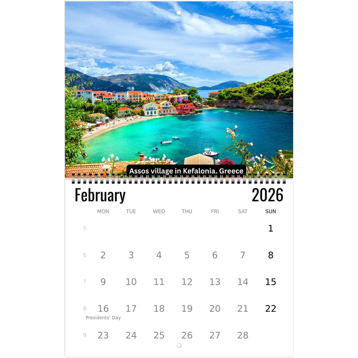Greece Wall Calendar 2026