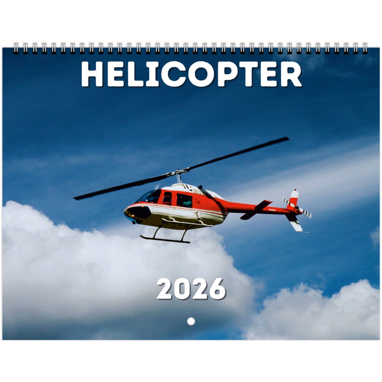 Helicopter Wall Calendar 2026....1