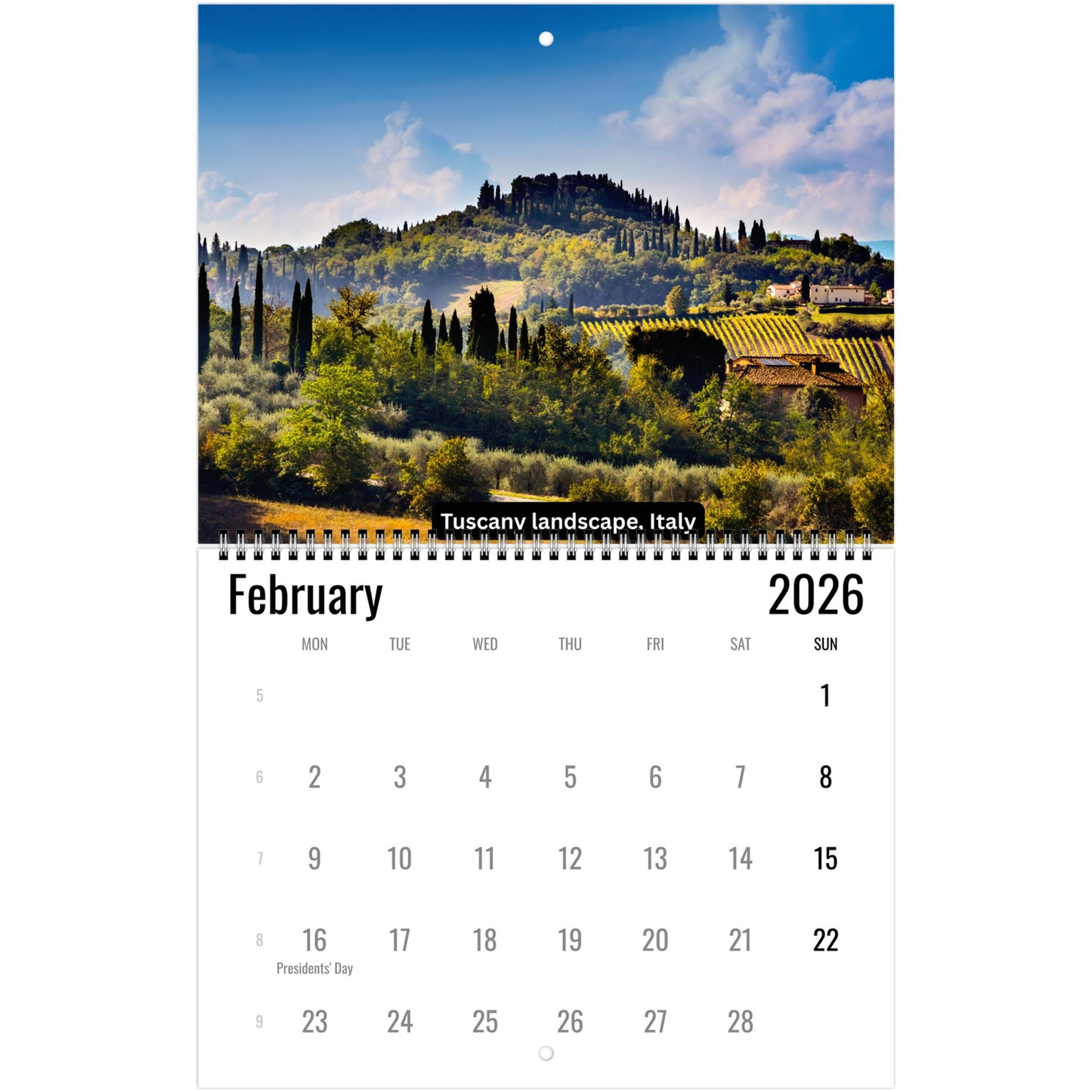 Italy Wall Calendar 2026