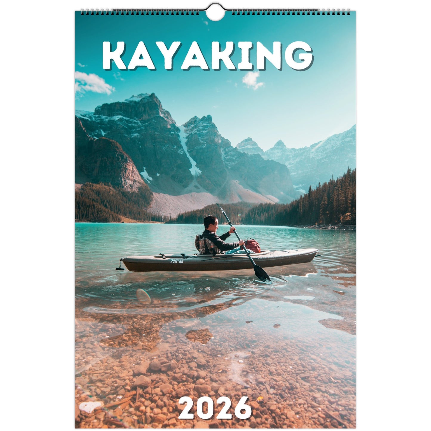 Kayaking Wall Calendar 2026
