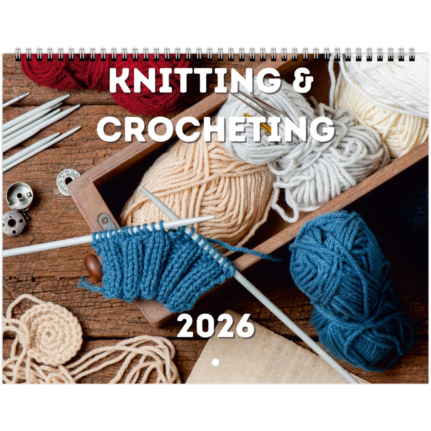 Knitting and Crochetting Wall Calendar 2026 Default Title