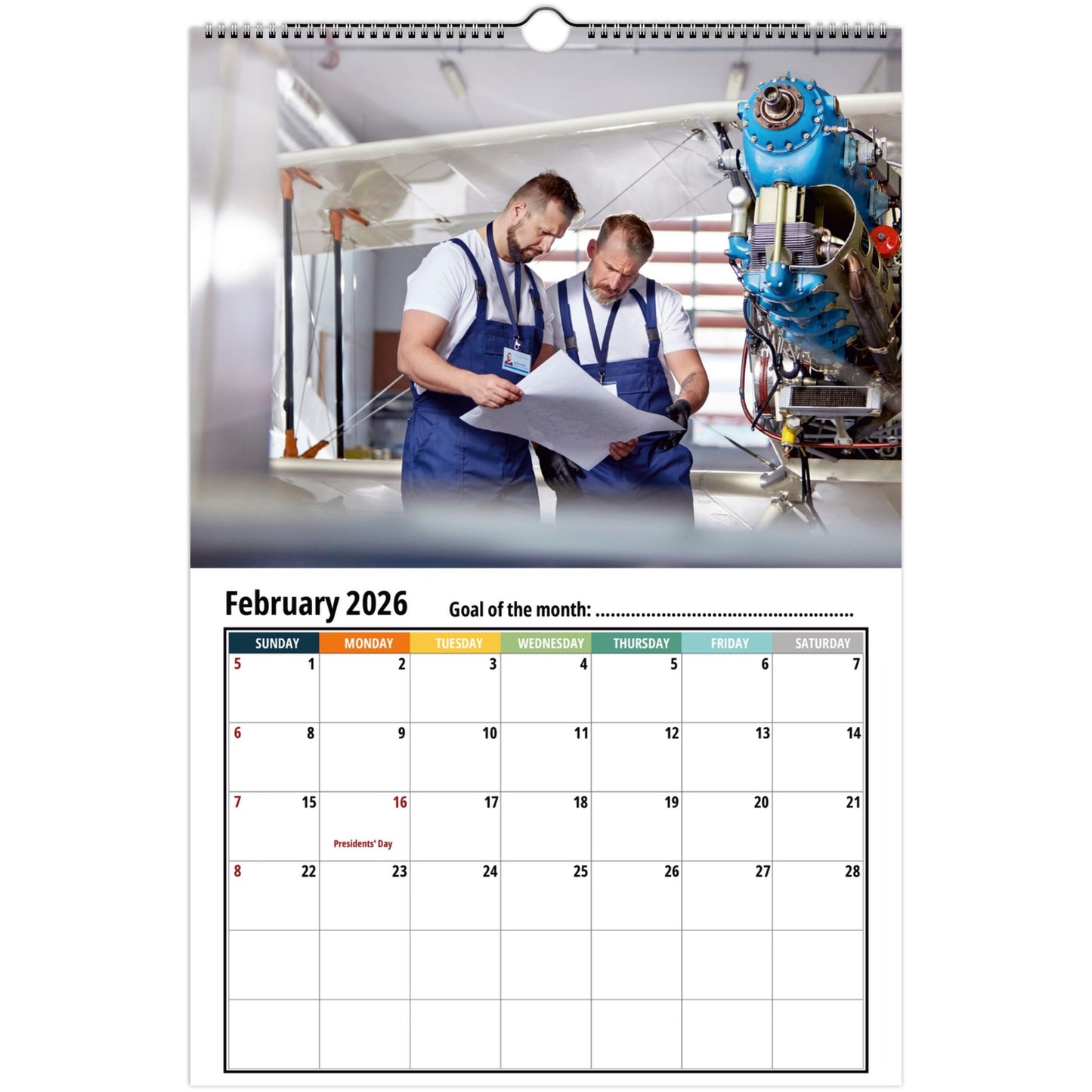 Mechanical Engineer Wall Calendar 2026