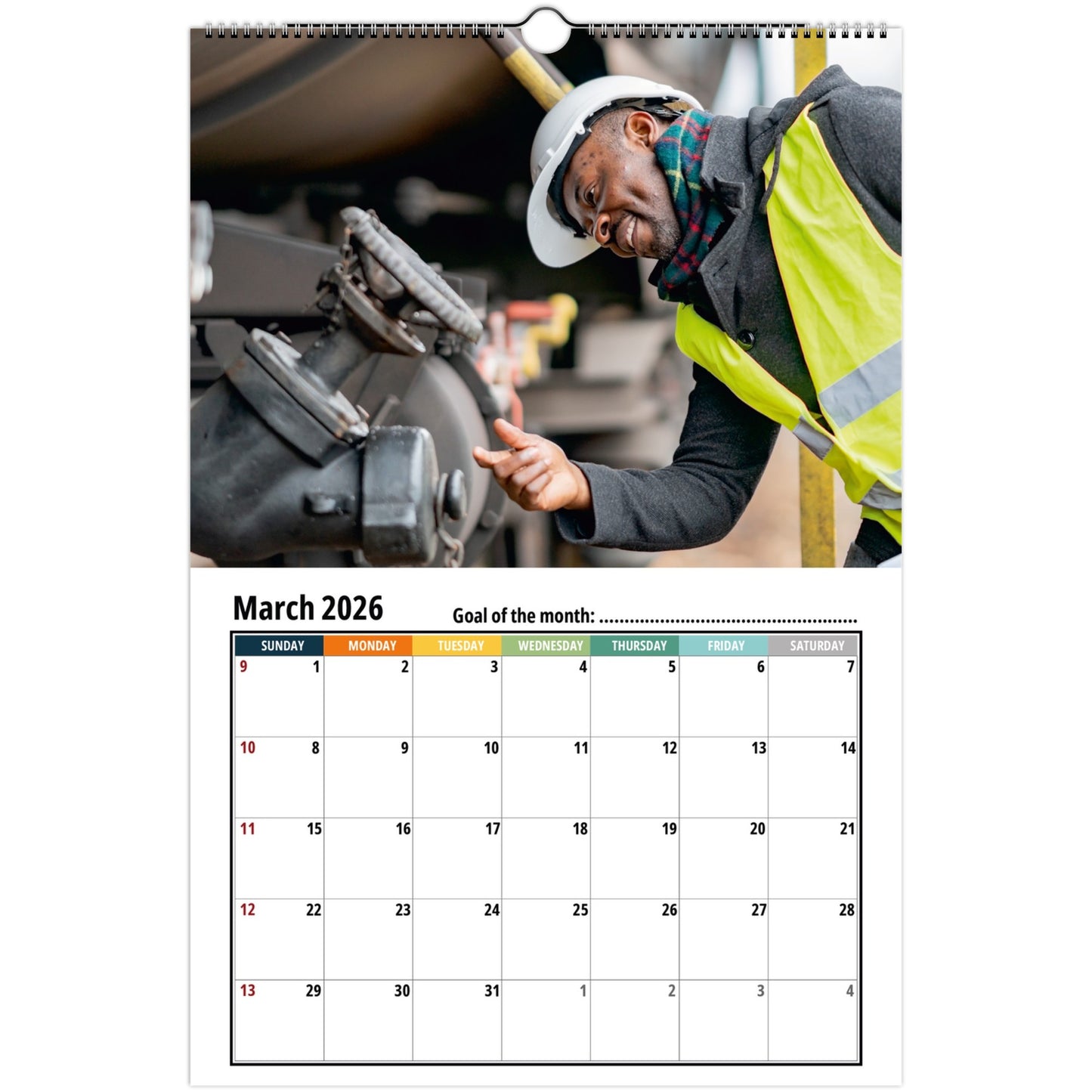 Mechanical Engineer Wall Calendar 2026