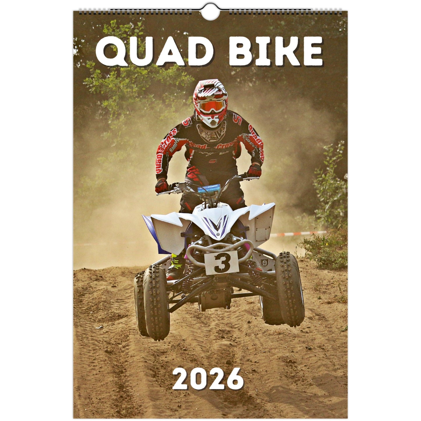 Quad Bike Wall Calendar 2026