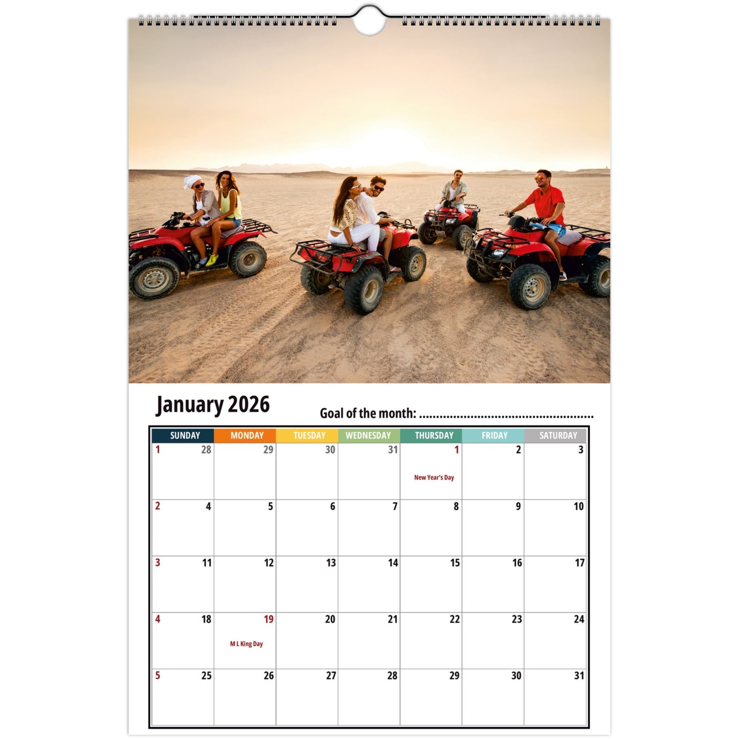 Quad Bike Wall Calendar 2026 1