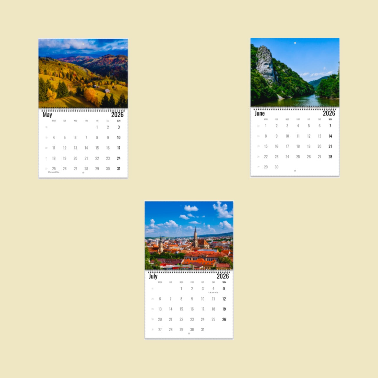 Romania Wall Calendar 2026