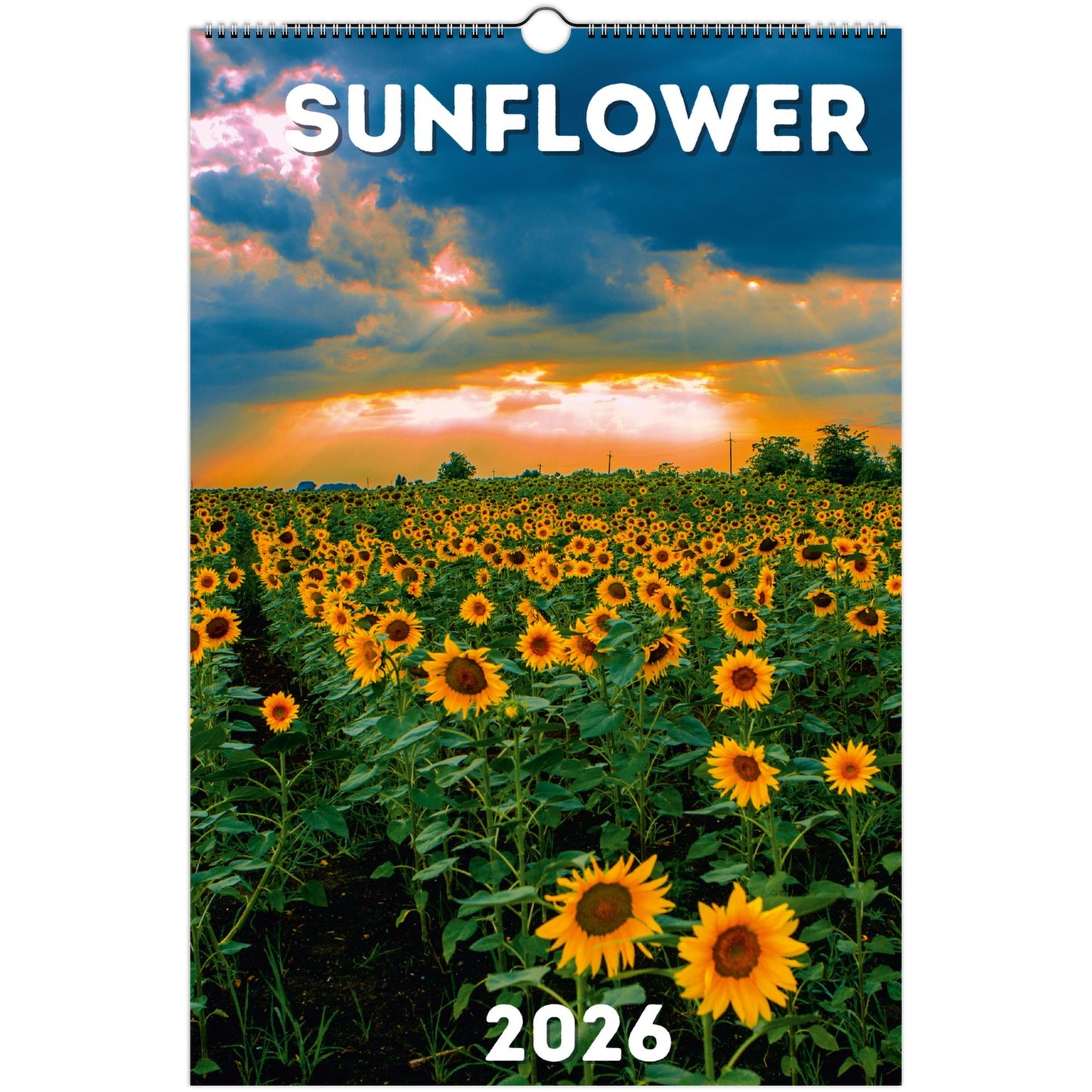 Sunflower Wall Calendar 2026 Default Title
