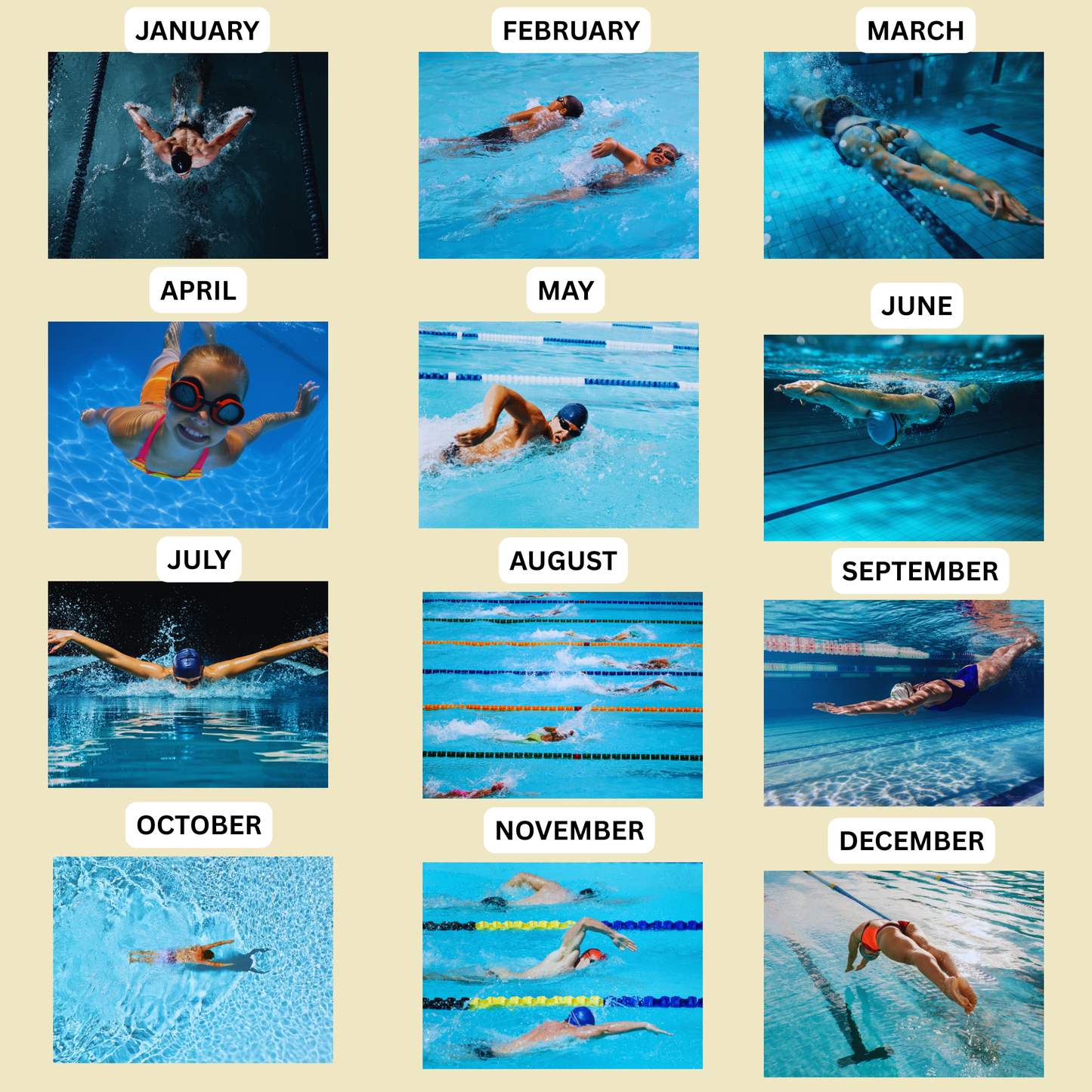 Swimming Calendar 2026