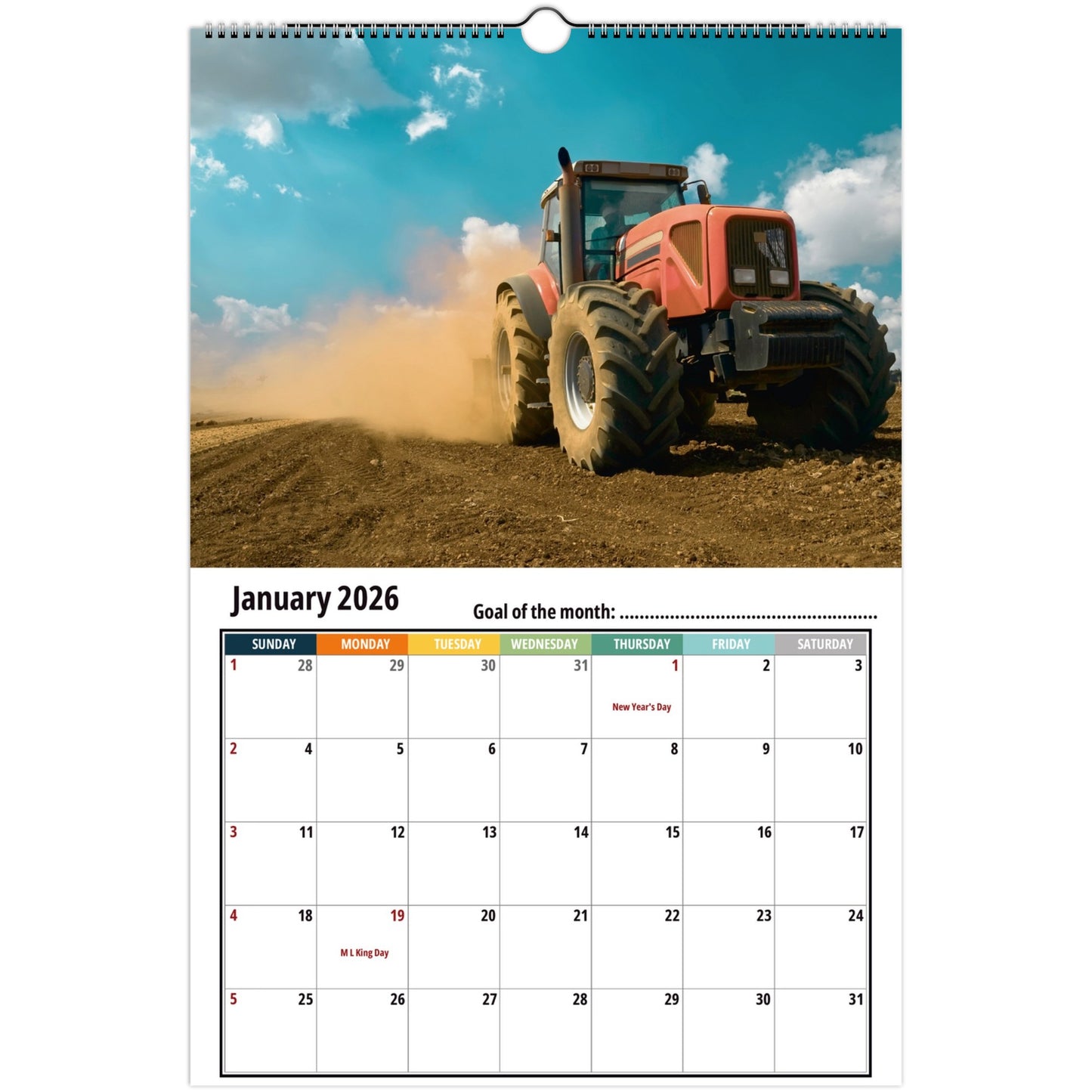 Tractor Calendar 2026