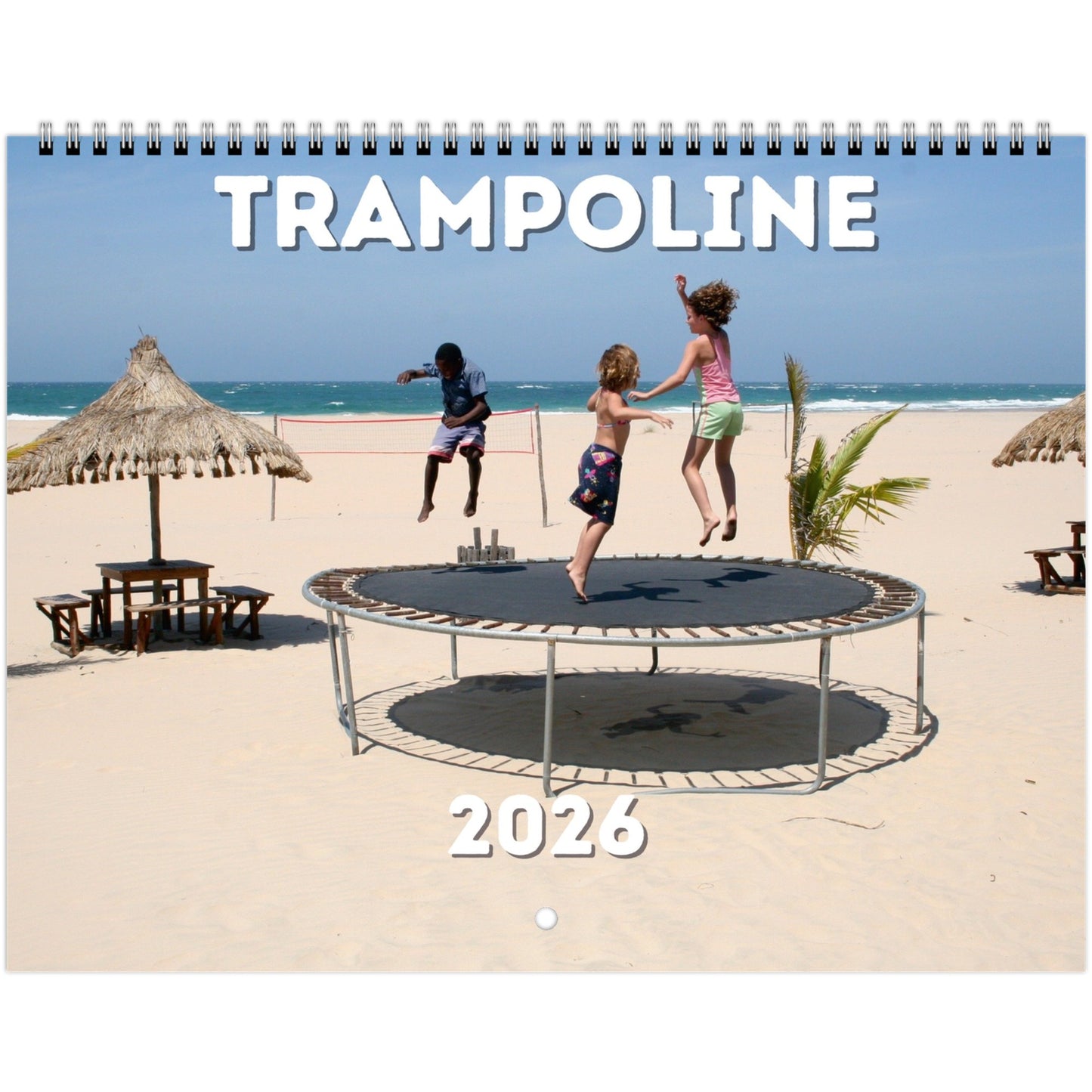 Trampoline Wall Calendar 2026