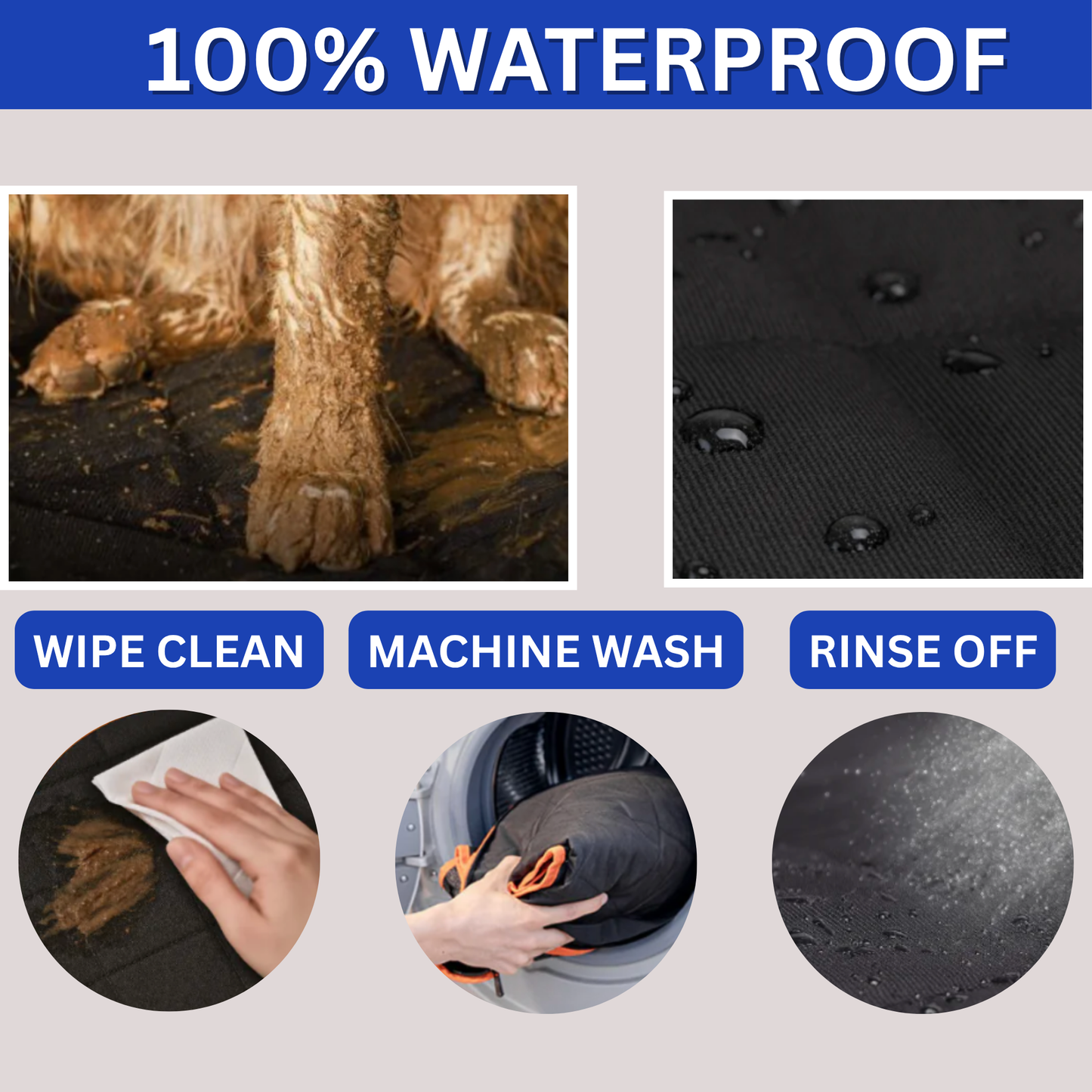 Waterproof Dog Car Seat & Travel Mat