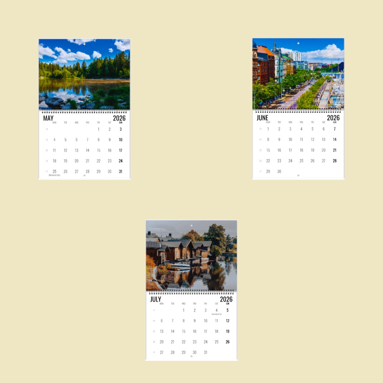 Finland Wall Calendar 2026
