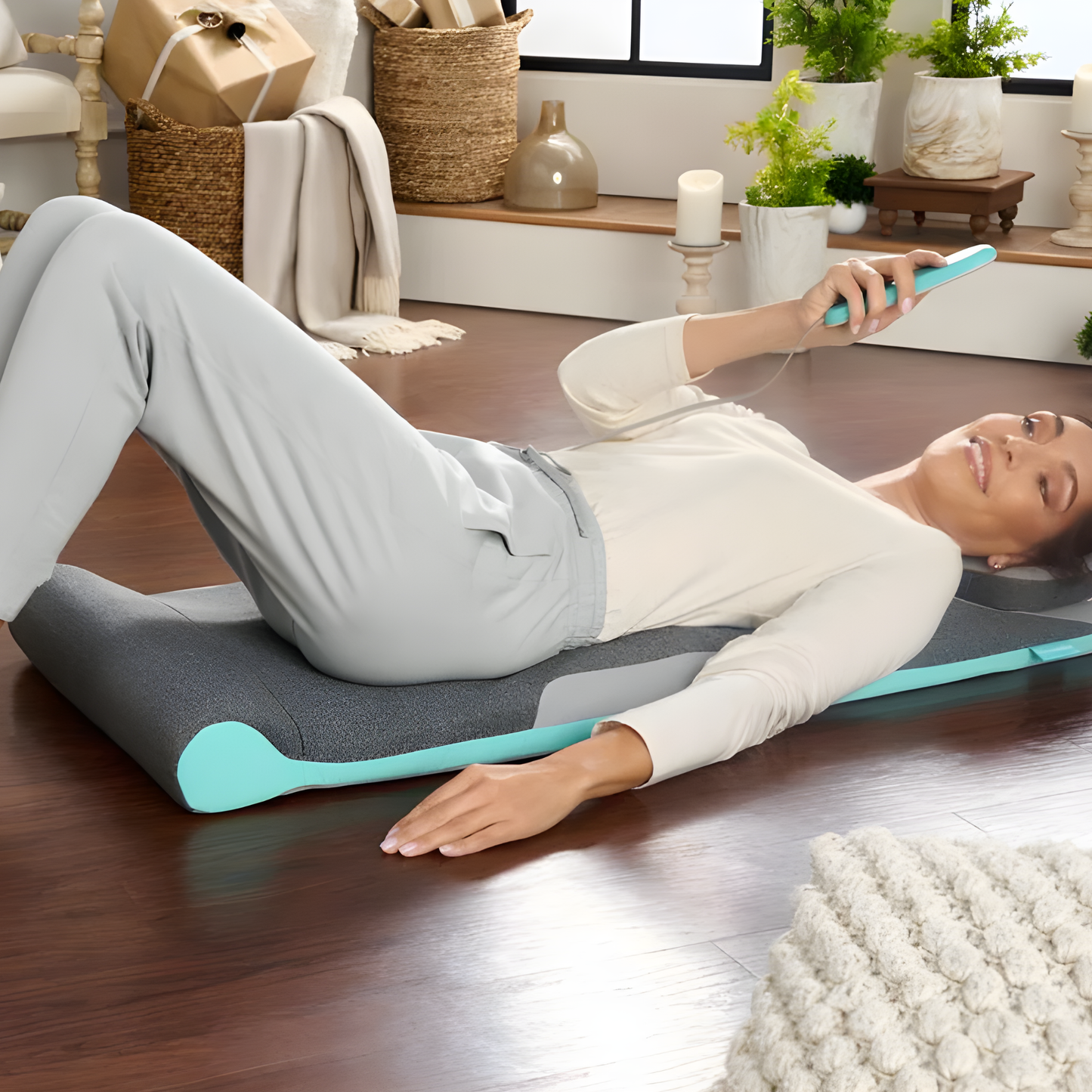 Air Compression Back Stretching Mat with 8 Programs