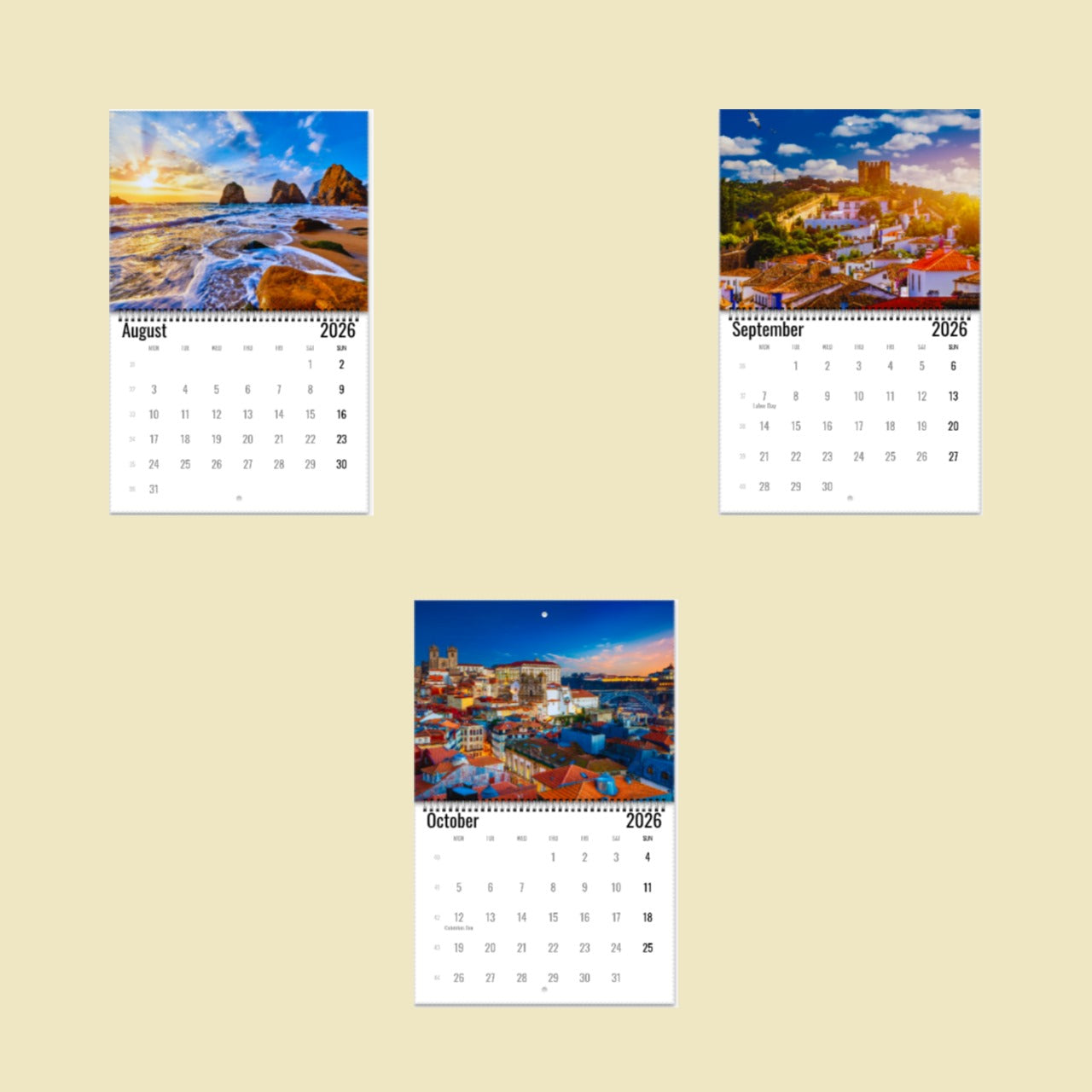 Portugal Wall Calendar 2026