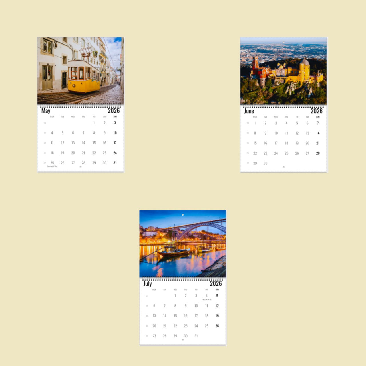 Portugal Wall Calendar 2026
