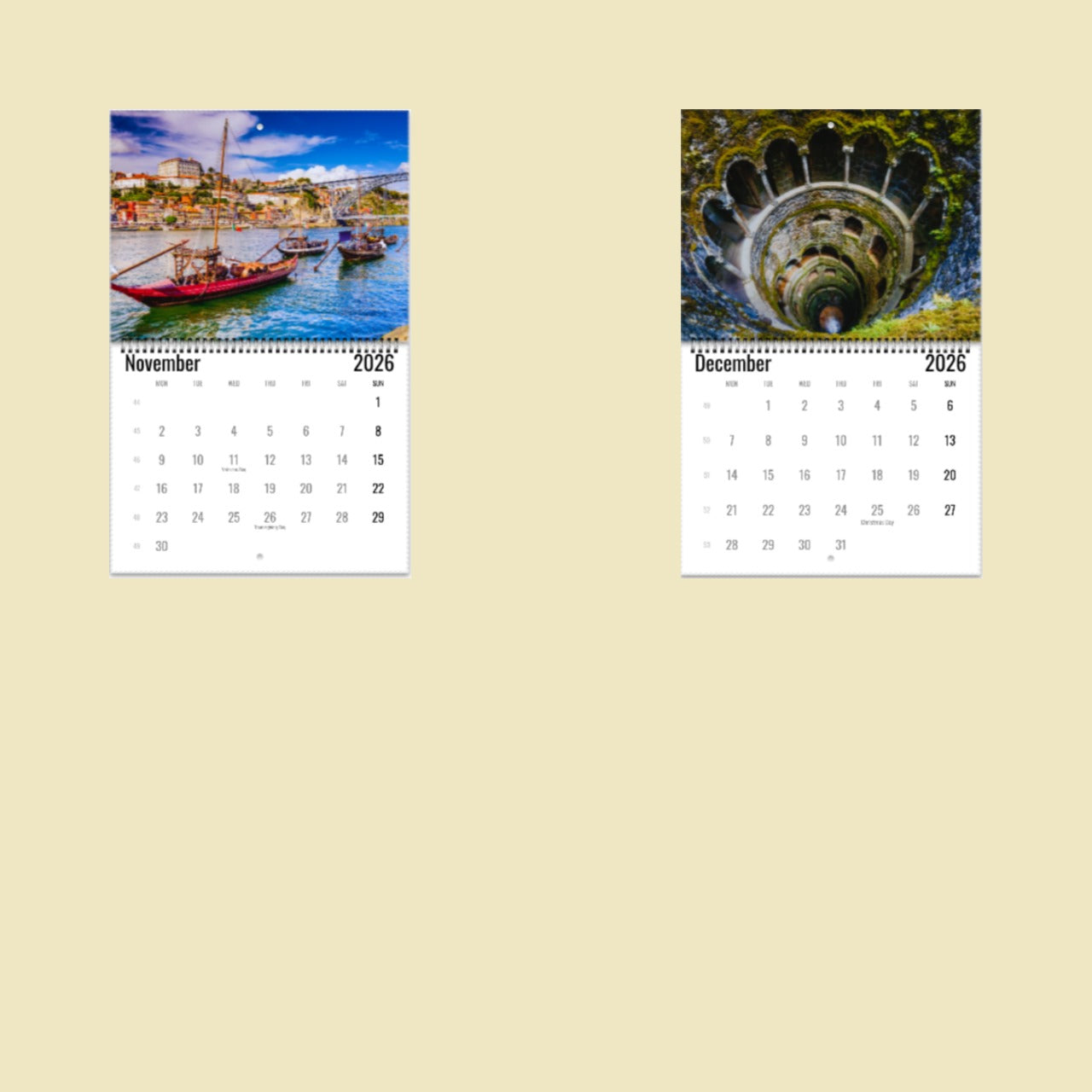 Portugal Wall Calendar 2026