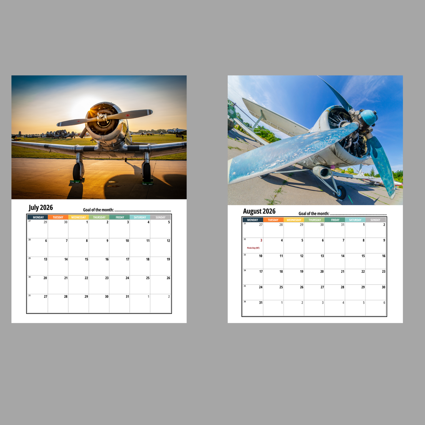 Spitfires Wall Calendar 2026