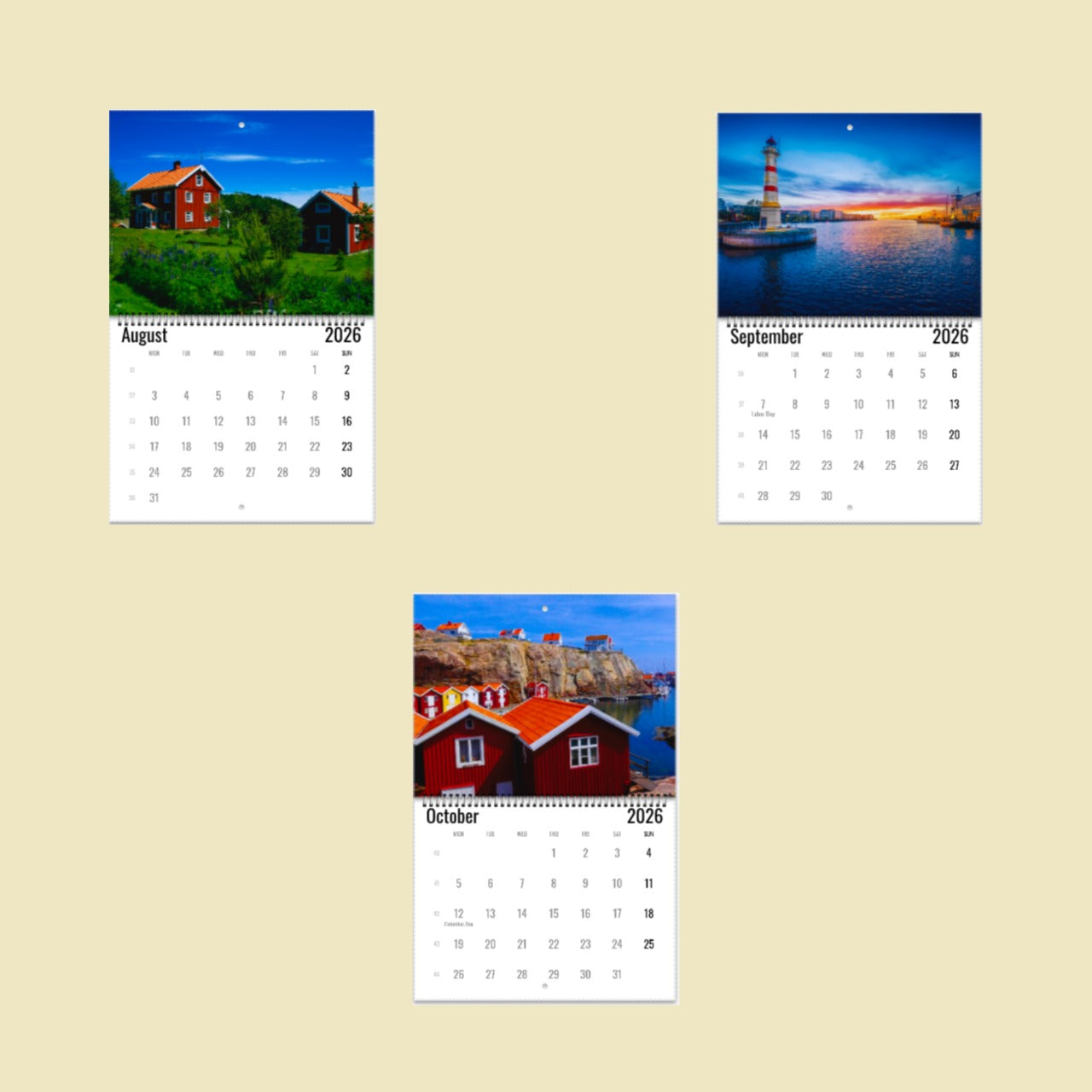 Sweden Wall Calendar 2026