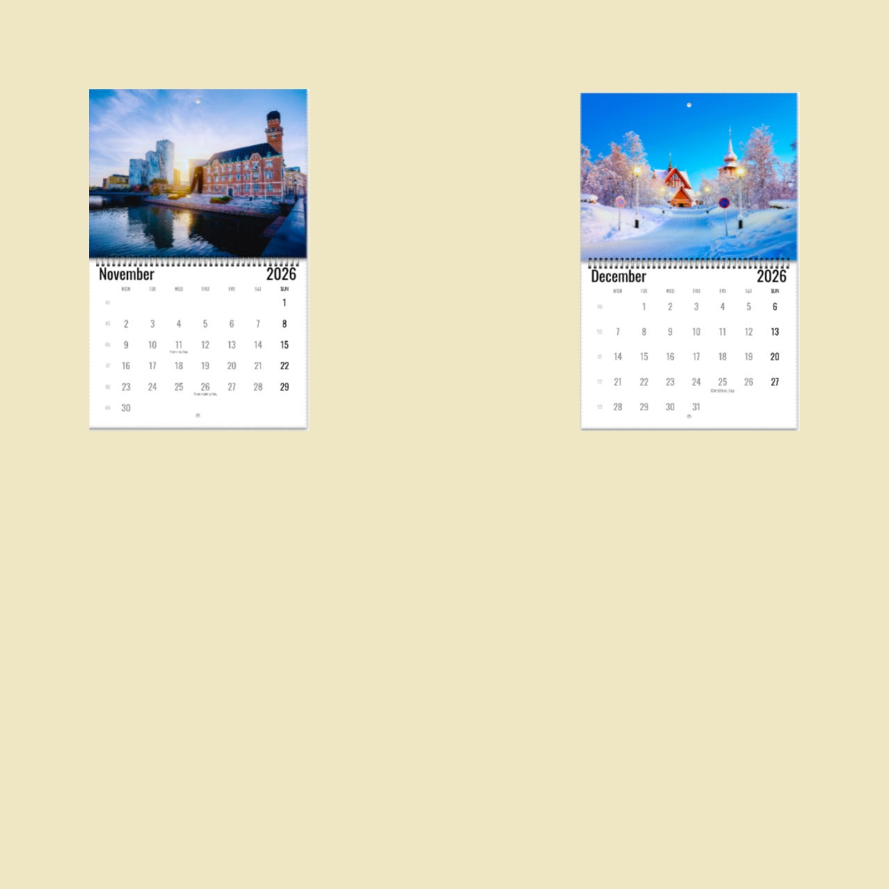Sweden Wall Calendar 2026
