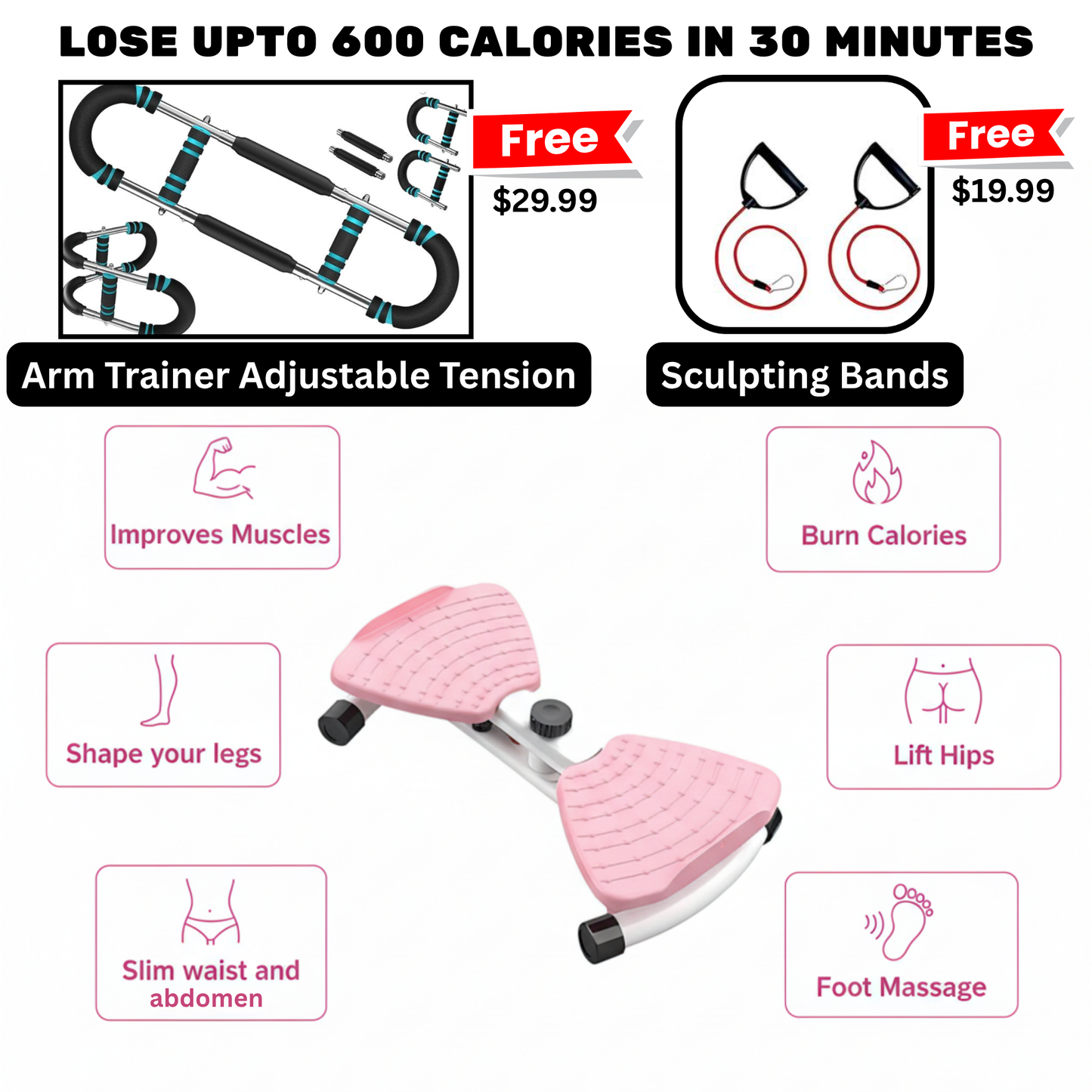 Waist Twister Machine & Ab Twist Board