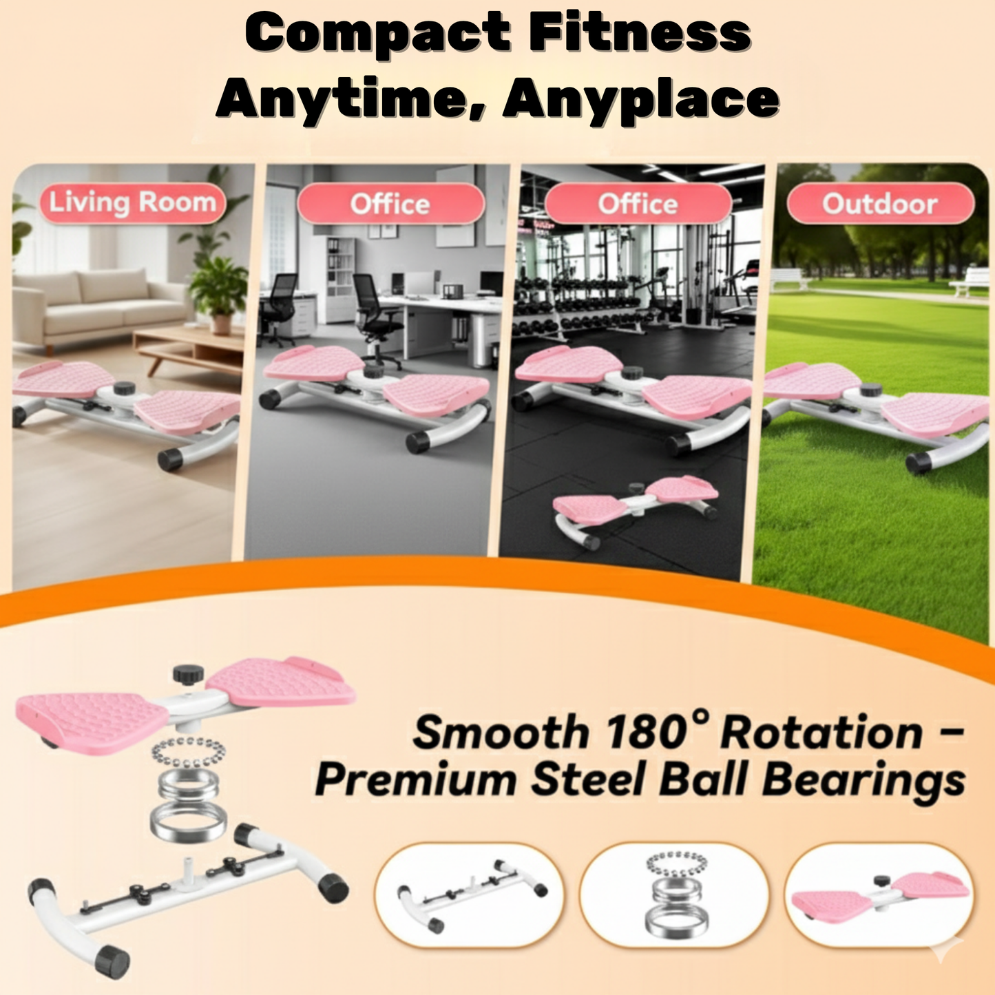 Waist Twister Machine & Ab Twist Board