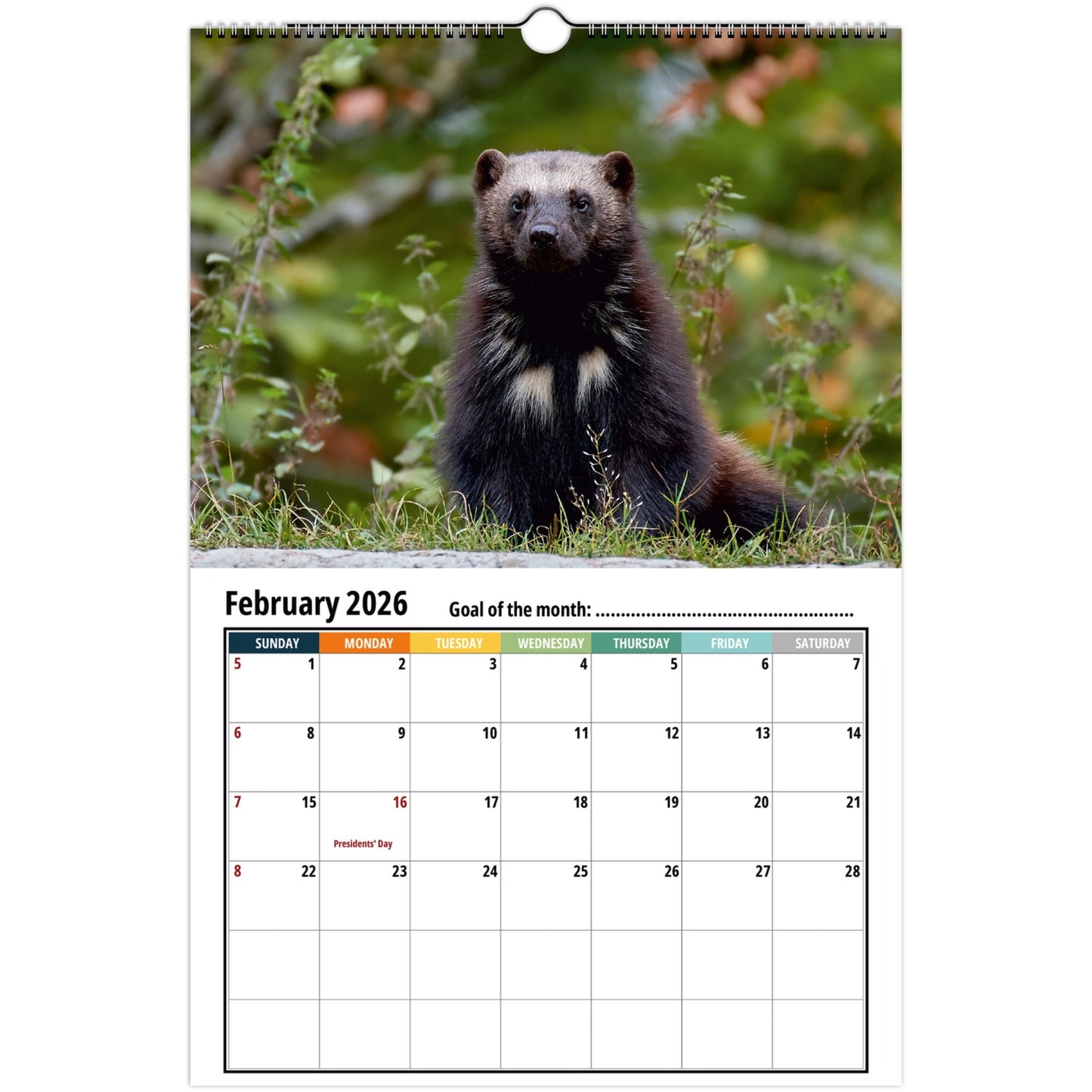 Wolverine Wall Calendar 2026