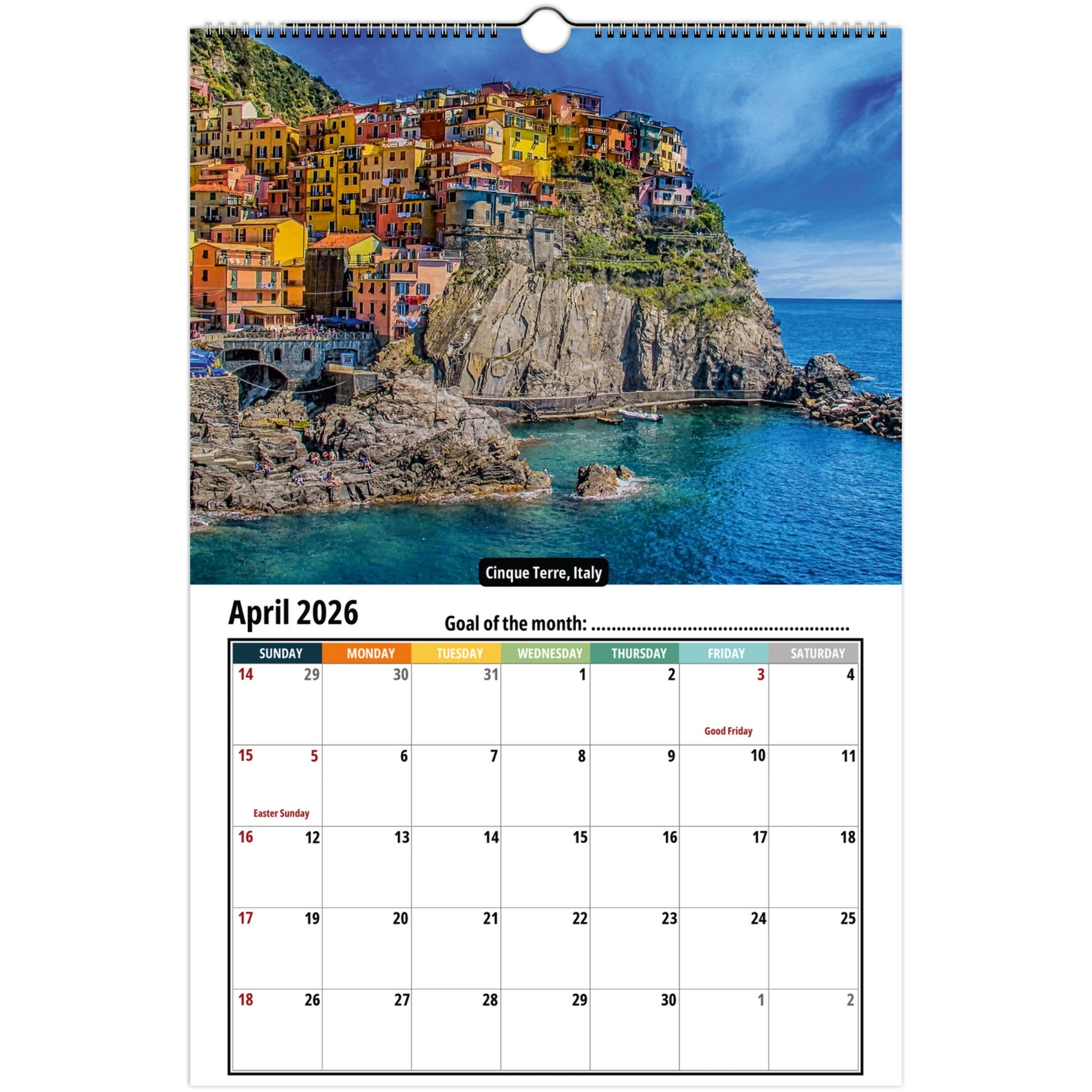 Italy Wall Calendar 2026