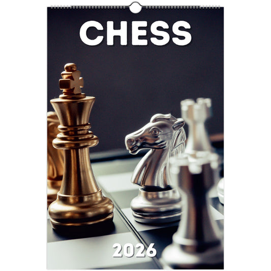 Chess Wall Calendar 2026