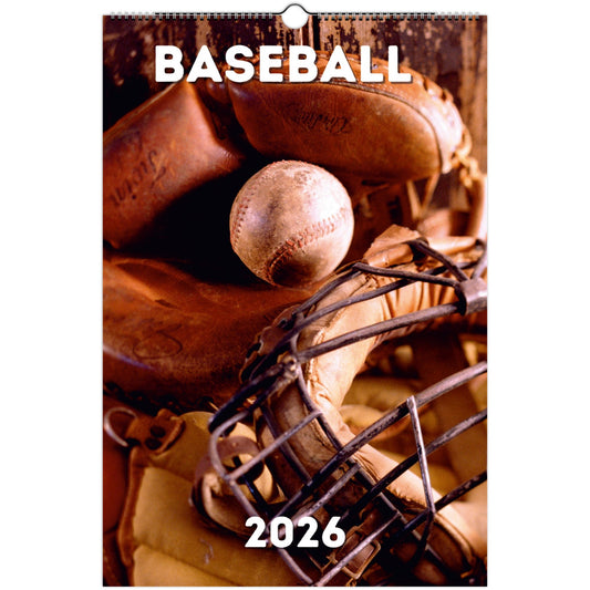 Baseball Wall Calendar 2026