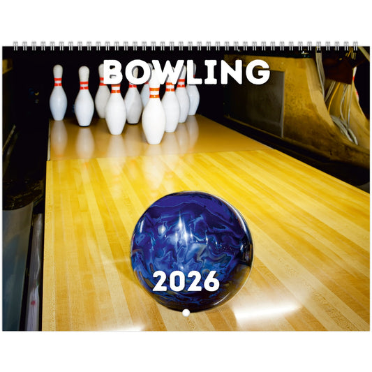 Bowling Wall Calendar 2026