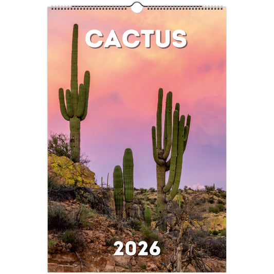 Cactus Wall Calendar 2026