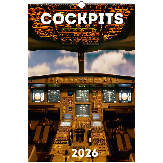 Cockpits Wall Calendar 2026