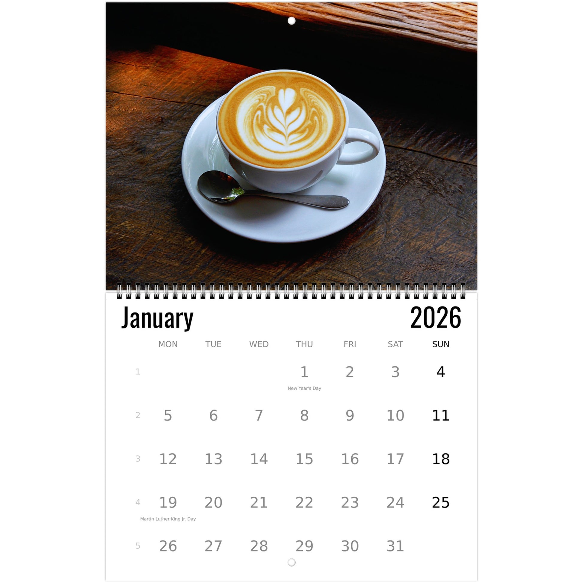 Coffee Wall Calendar 2026