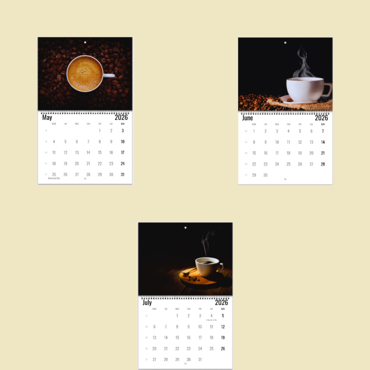 Coffee Wall Calendar 2026