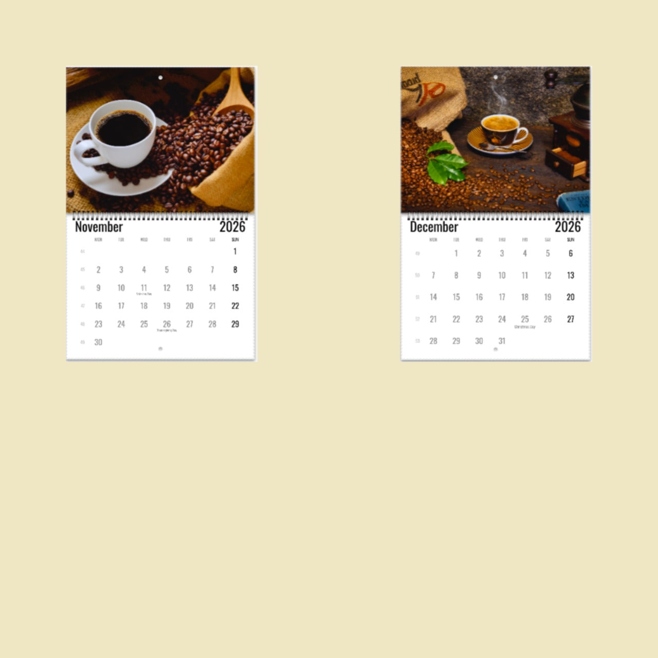 Coffee Wall Calendar 2026
