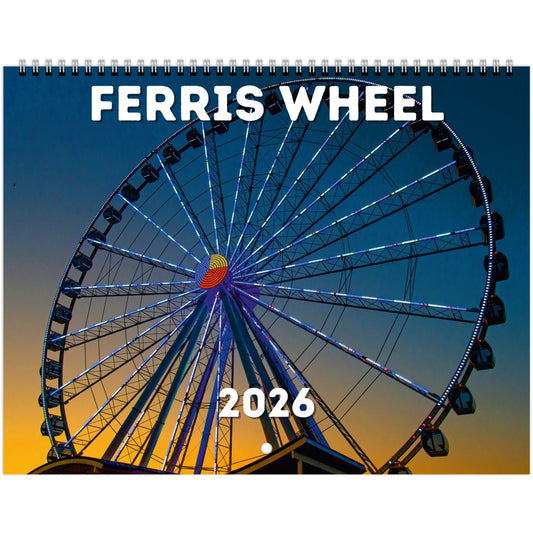 Ferris Wheel Wall Calendar 2026