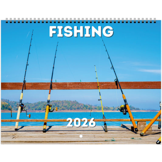 Fishing Wall Calendar 2026